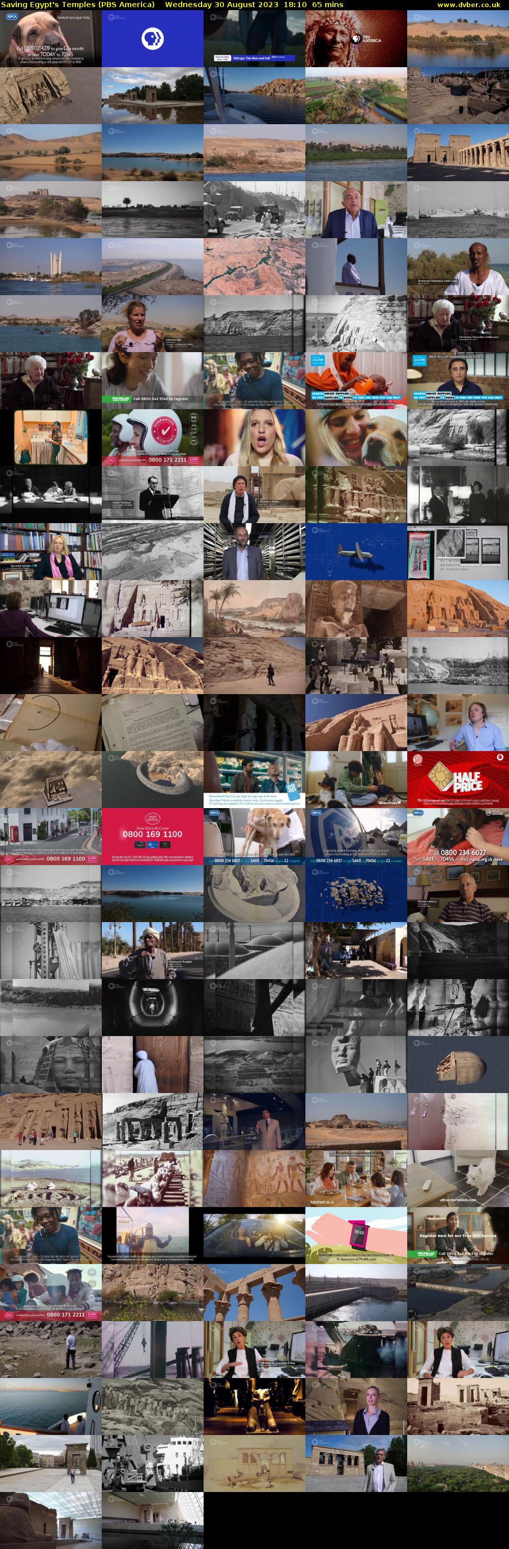 Saving Egypt's Temples (PBS America) Wednesday 30 August 2023 18:10 - 19:15