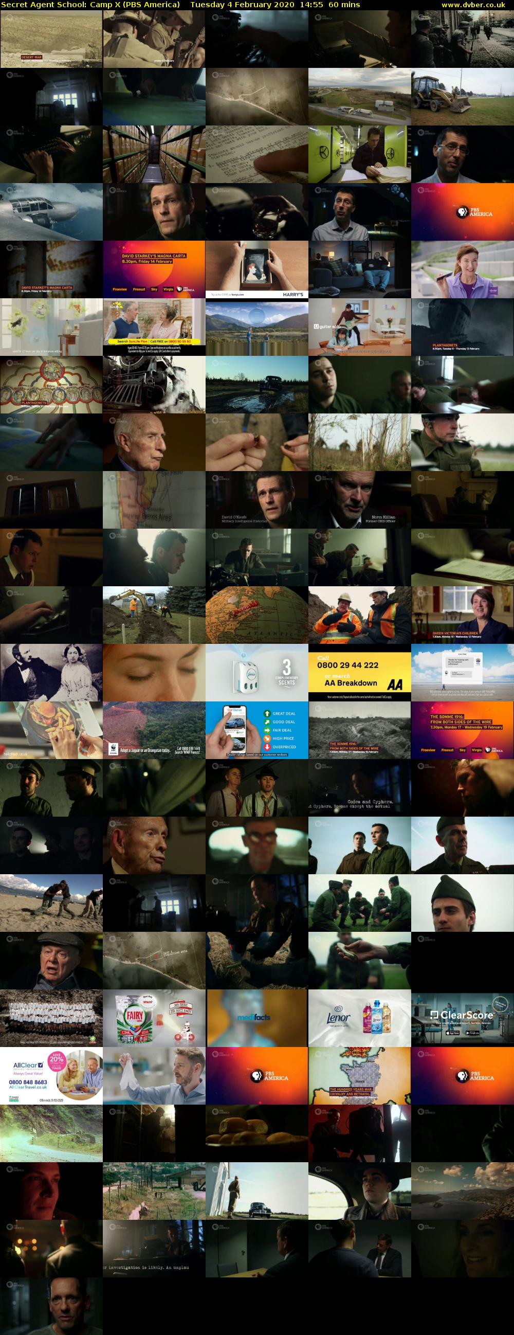 Secret Agent School: Camp X (PBS America) Tuesday 4 February 2020 14:55 - 15:55