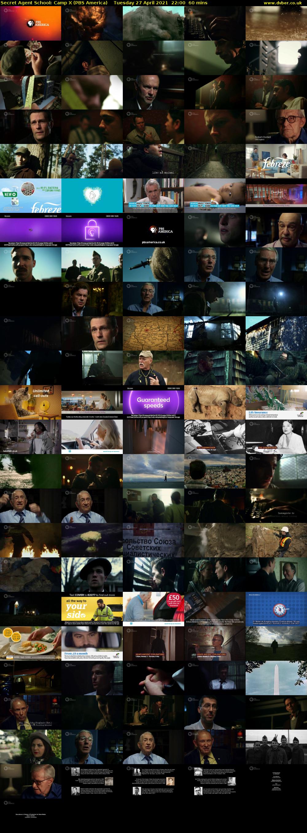 Secret Agent School: Camp X (PBS America) Tuesday 27 April 2021 22:00 - 23:00