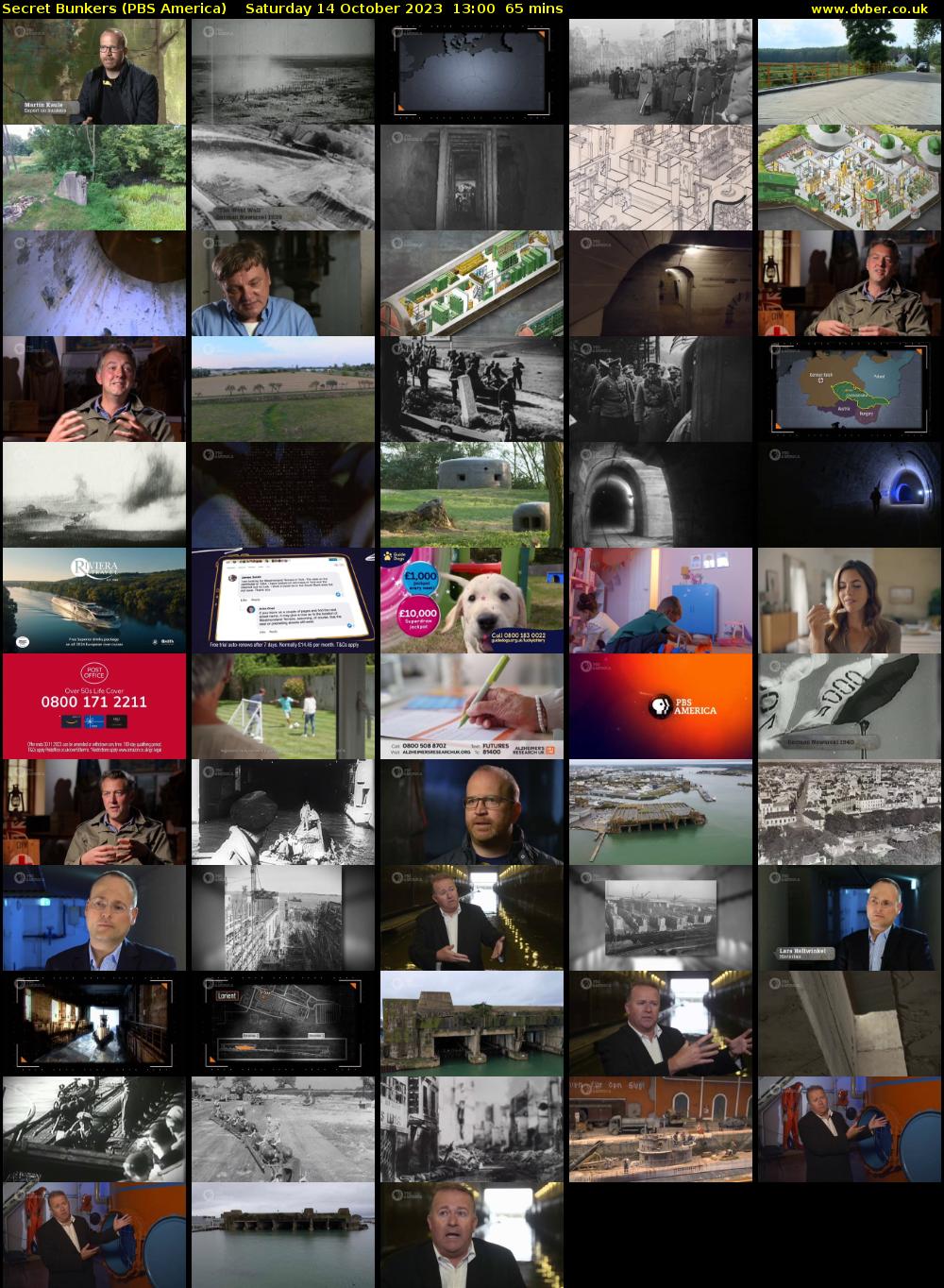 Secret Bunkers (PBS America) Saturday 14 October 2023 13:00 - 14:05