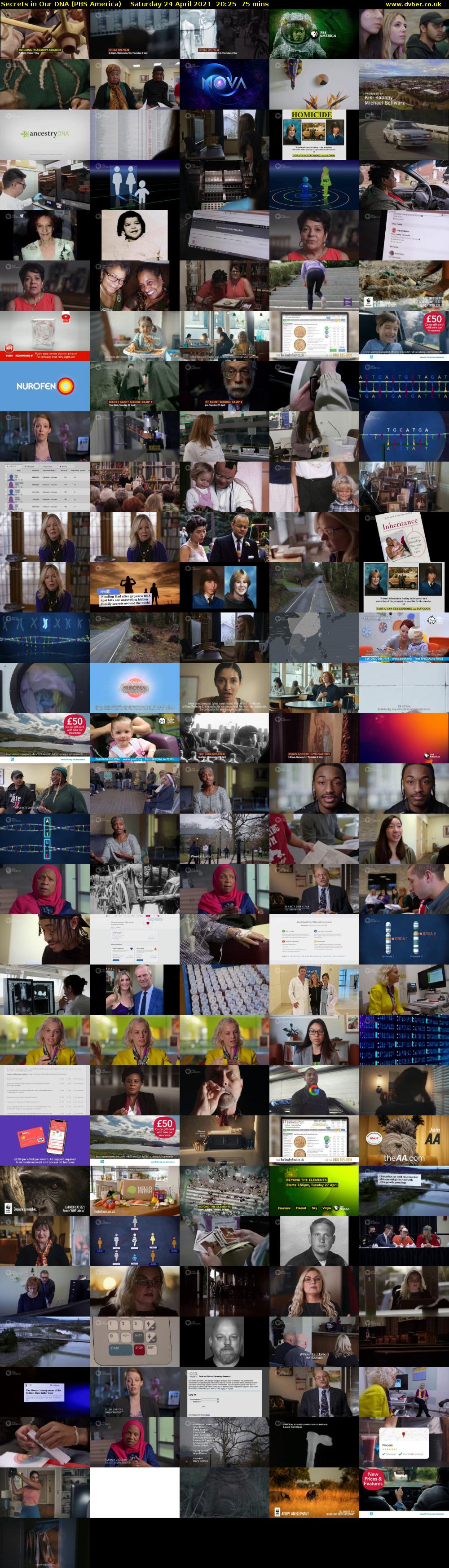 Secrets in Our DNA (PBS America) Saturday 24 April 2021 20:25 - 21:40