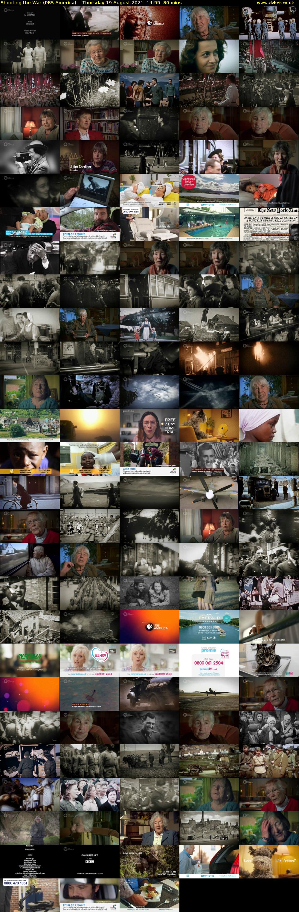Shooting the War (PBS America) Thursday 19 August 2021 14:55 - 16:15