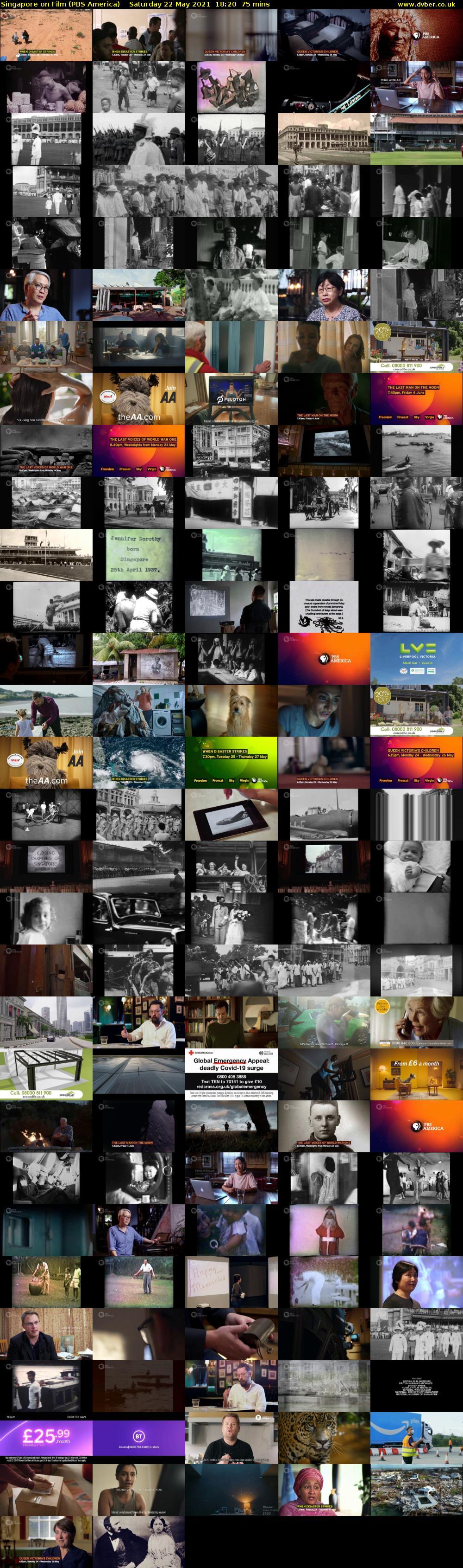 Singapore on Film (PBS America) Saturday 22 May 2021 18:20 - 19:35