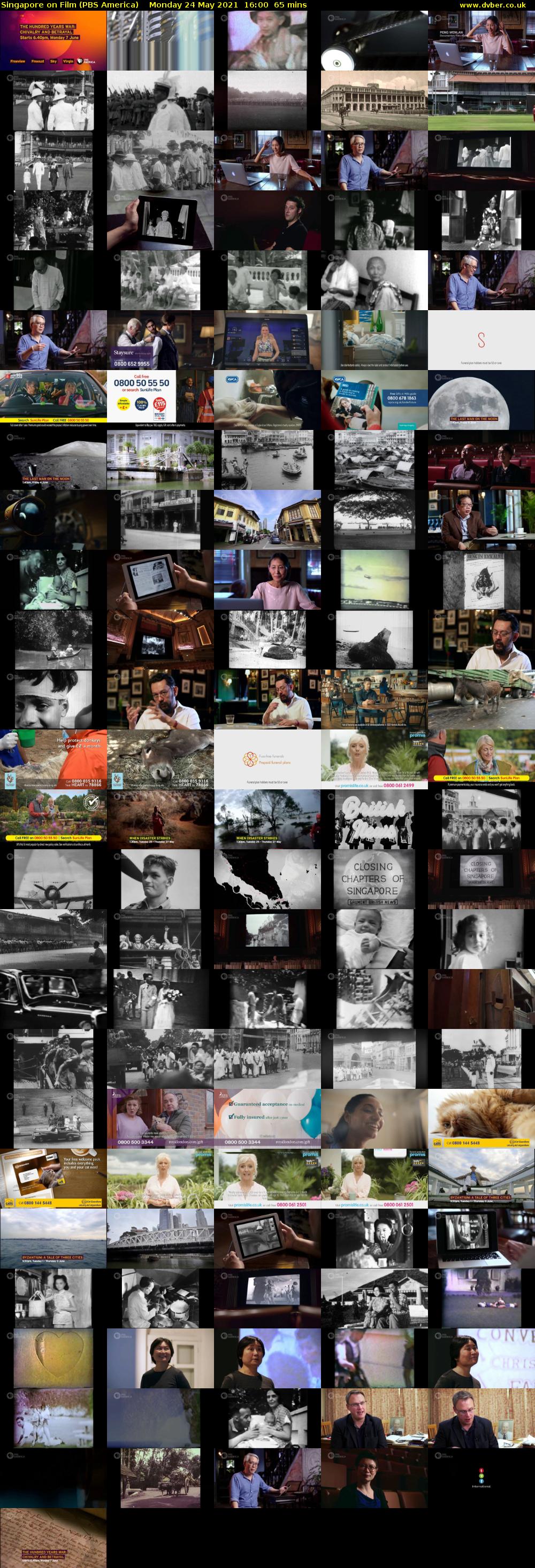 Singapore on Film (PBS America) Monday 24 May 2021 16:00 - 17:05