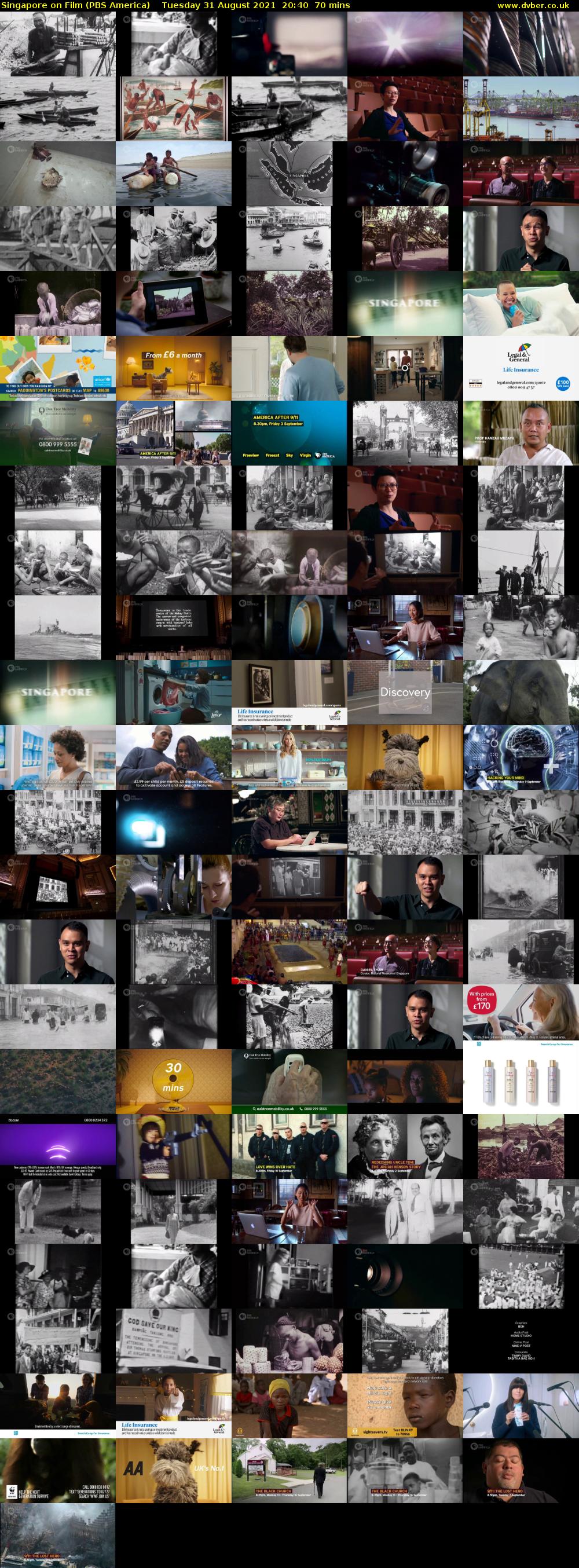 Singapore on Film (PBS America) Tuesday 31 August 2021 20:40 - 21:50