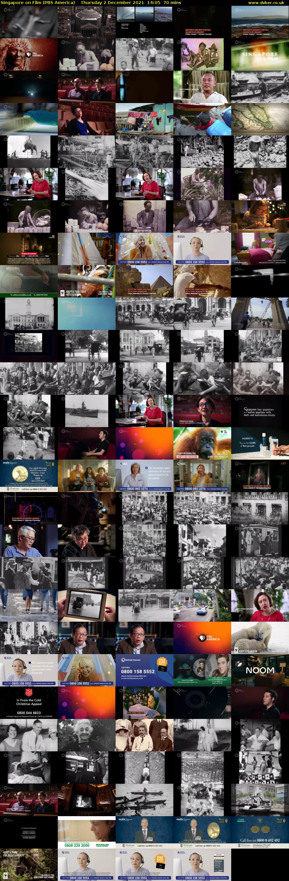 Singapore on Film (PBS America) Thursday 2 December 2021 14:05 - 15:15