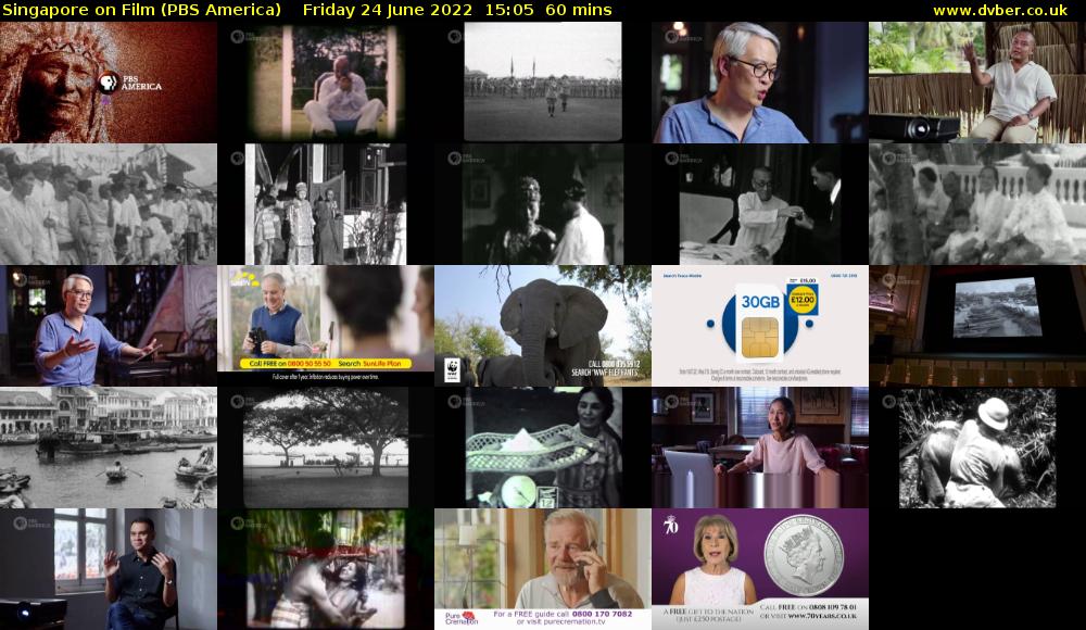 Singapore on Film (PBS America) Friday 24 June 2022 15:05 - 16:05