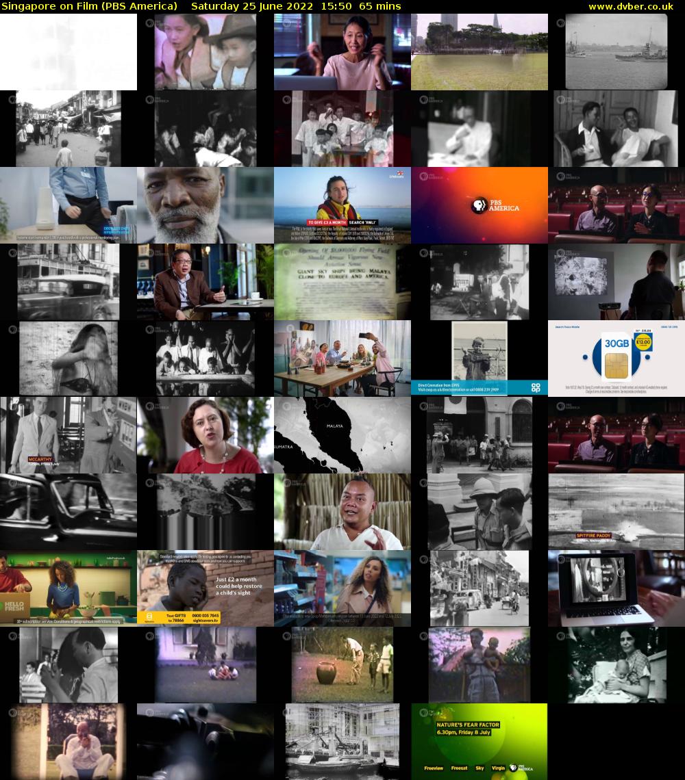 Singapore on Film (PBS America) Saturday 25 June 2022 15:50 - 16:55