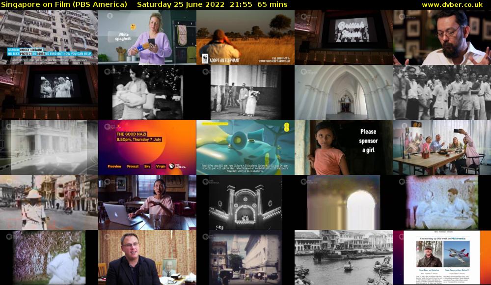 Singapore on Film (PBS America) Saturday 25 June 2022 21:55 - 23:00