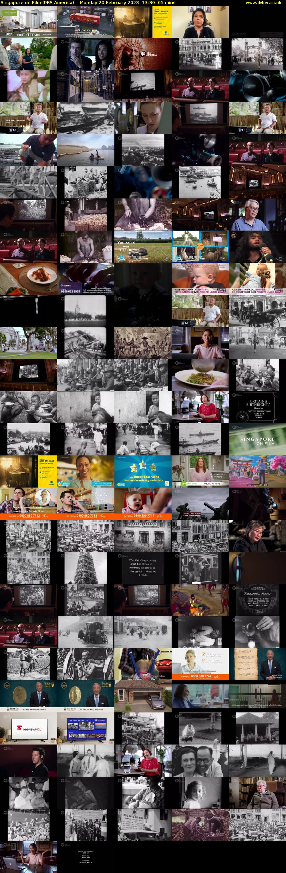 Singapore on Film (PBS America) Monday 20 February 2023 13:30 - 14:35