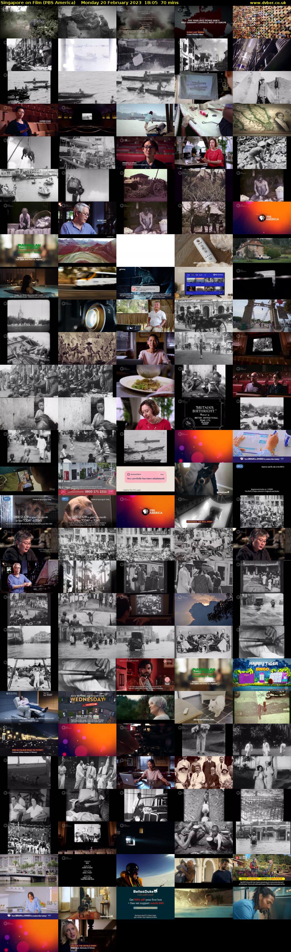 Singapore on Film (PBS America) Monday 20 February 2023 18:05 - 19:15