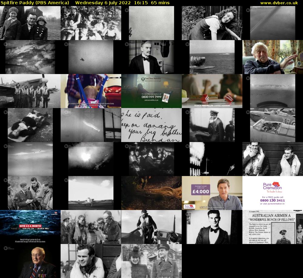 Spitfire Paddy (PBS America) Wednesday 6 July 2022 16:15 - 17:20