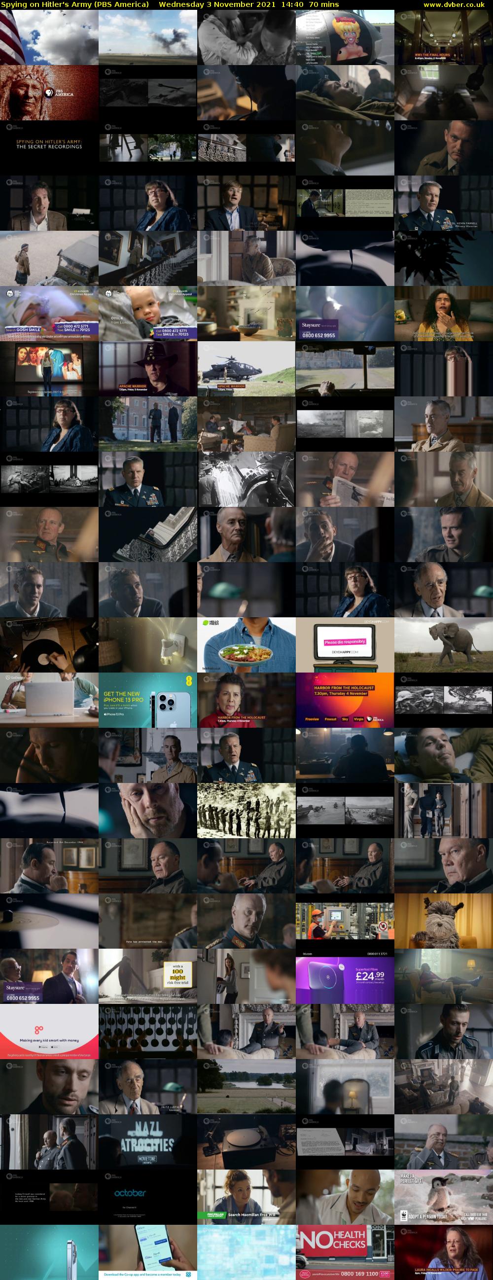 Spying on Hitler's Army (PBS America) Wednesday 3 November 2021 14:40 - 15:50