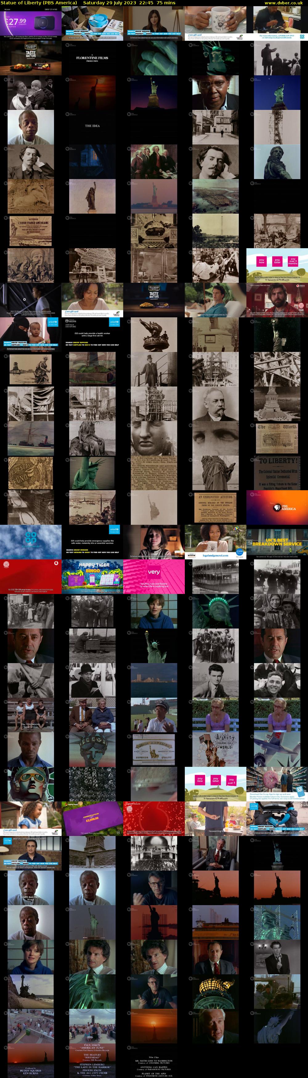 Statue of Liberty (PBS America) Saturday 29 July 2023 22:45 - 00:00