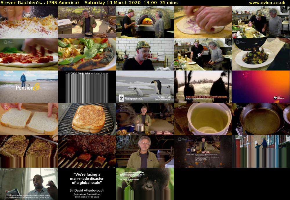 Steven Raichlen's... (PBS America) Saturday 14 March 2020 13:00 - 13:35