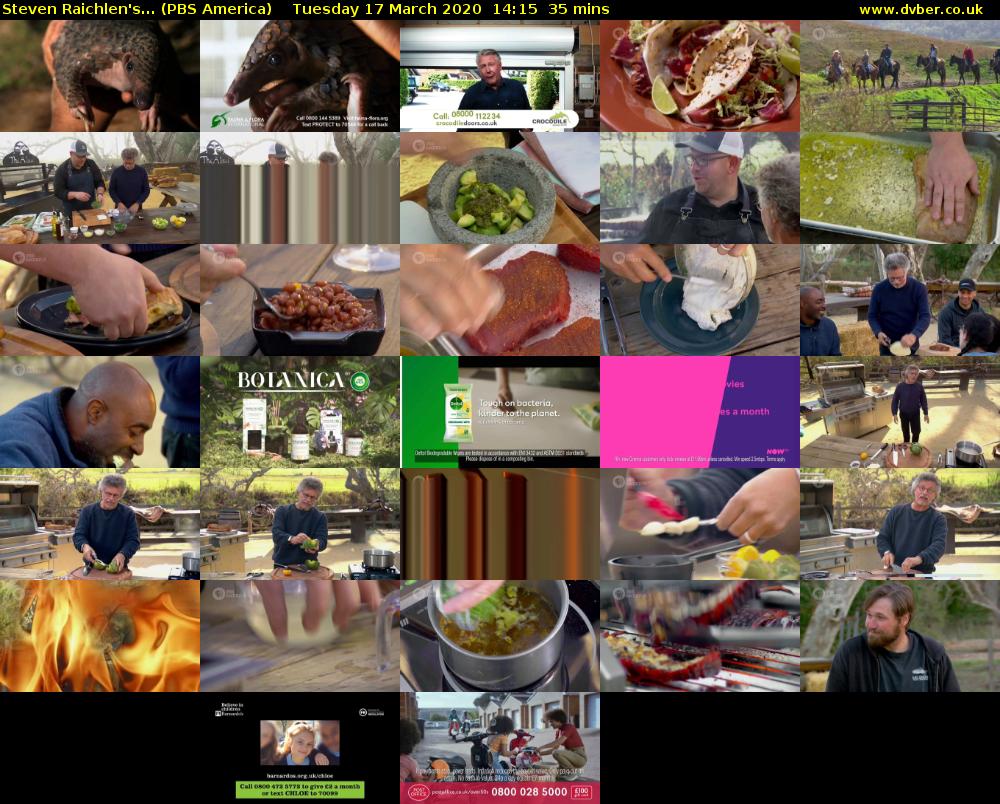 Steven Raichlen's... (PBS America) Tuesday 17 March 2020 14:15 - 14:50