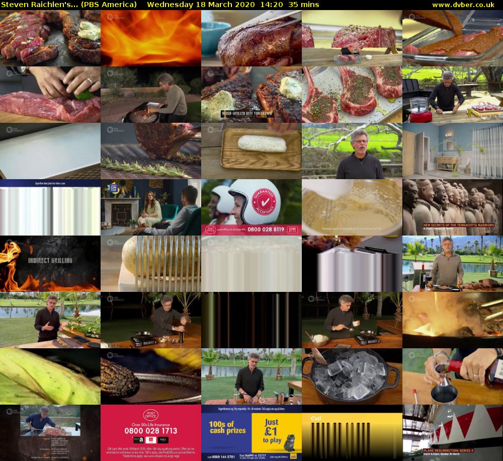 Steven Raichlen's... (PBS America) Wednesday 18 March 2020 14:20 - 14:55