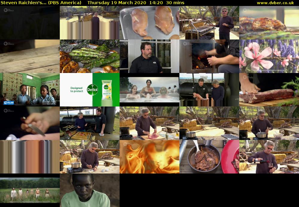 Steven Raichlen's... (PBS America) Thursday 19 March 2020 14:20 - 14:50