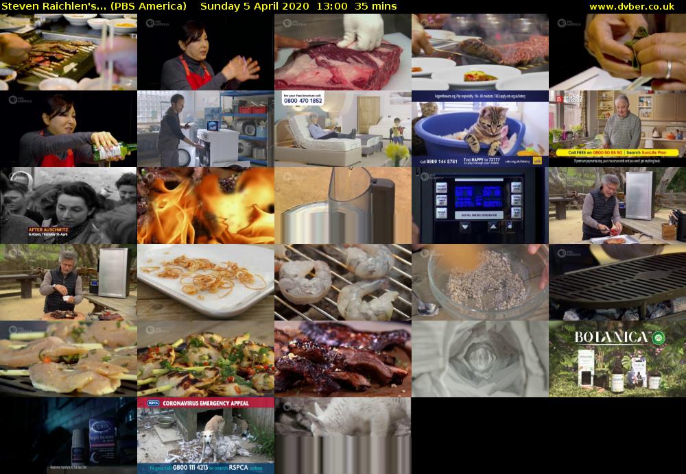 Steven Raichlen's... (PBS America) Sunday 5 April 2020 13:00 - 13:35