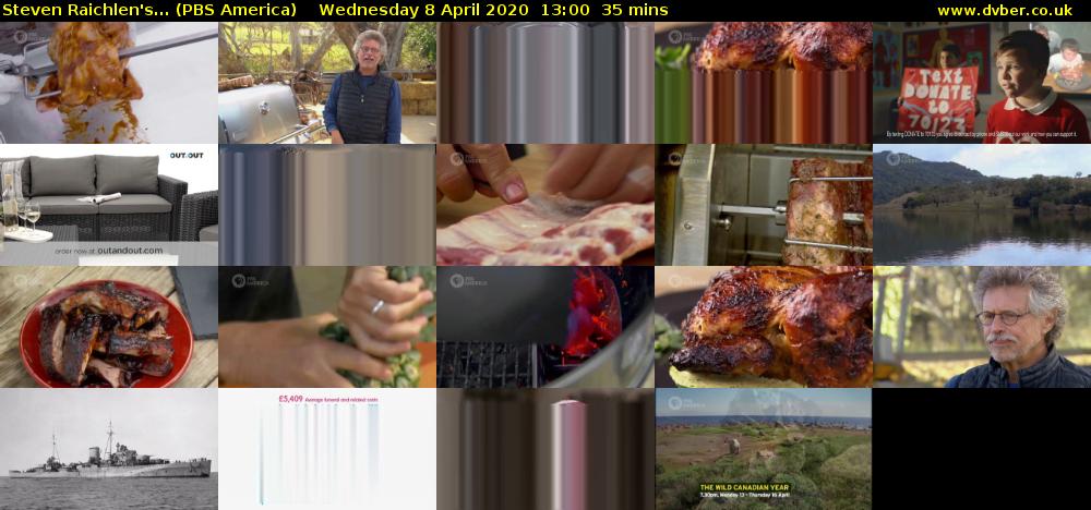 Steven Raichlen's... (PBS America) Wednesday 8 April 2020 13:00 - 13:35