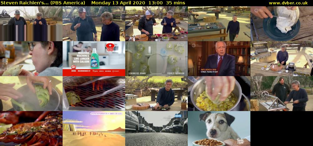 Steven Raichlen's... (PBS America) Monday 13 April 2020 13:00 - 13:35