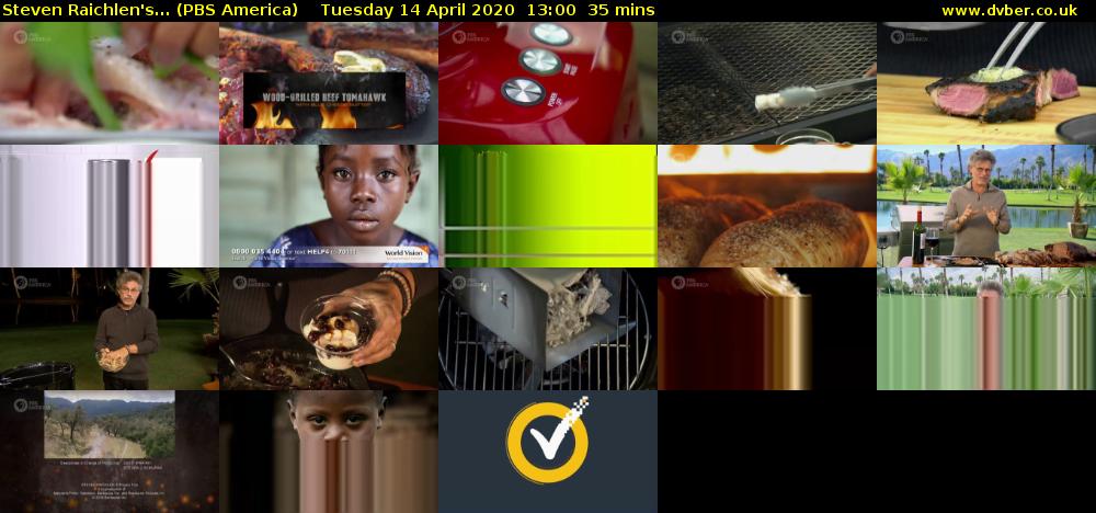 Steven Raichlen's... (PBS America) Tuesday 14 April 2020 13:00 - 13:35