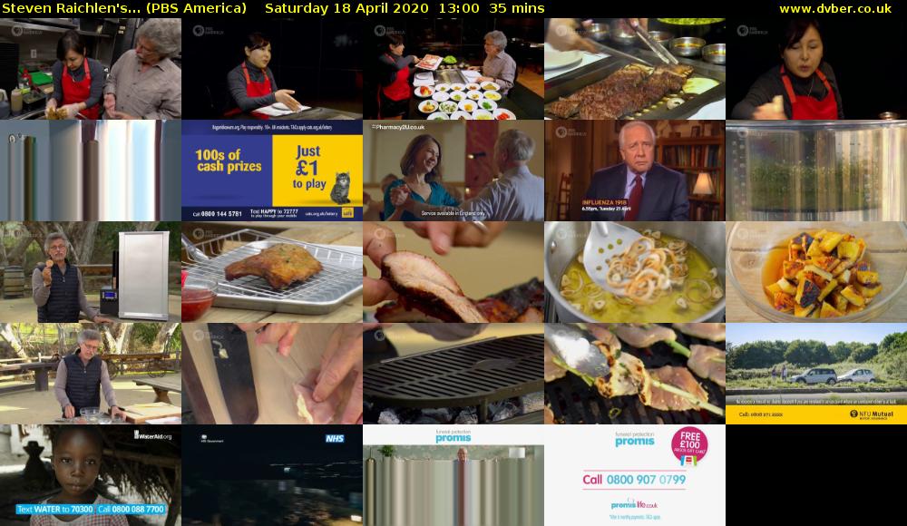 Steven Raichlen's... (PBS America) Saturday 18 April 2020 13:00 - 13:35