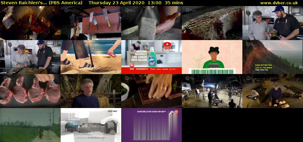 Steven Raichlen's... (PBS America) Thursday 23 April 2020 13:00 - 13:35