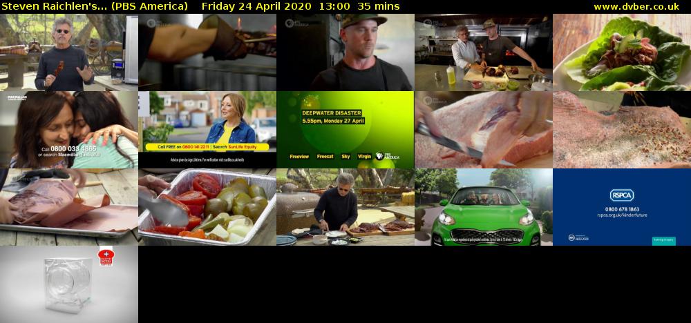 Steven Raichlen's... (PBS America) Friday 24 April 2020 13:00 - 13:35