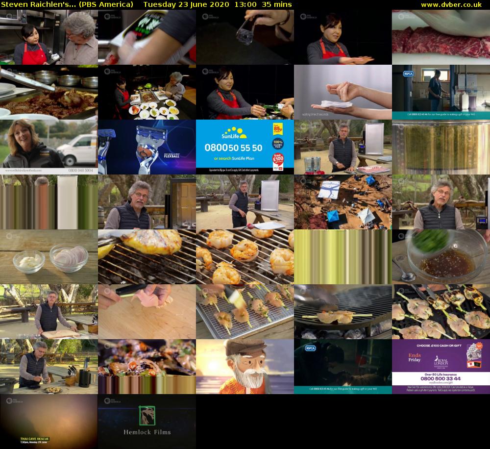 Steven Raichlen's... (PBS America) Tuesday 23 June 2020 13:00 - 13:35