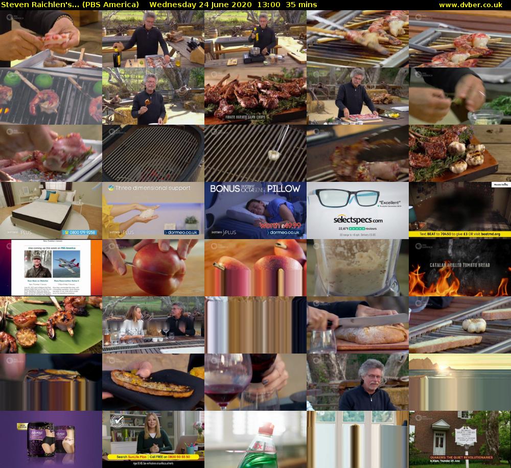 Steven Raichlen's... (PBS America) Wednesday 24 June 2020 13:00 - 13:35