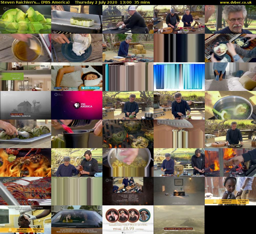 Steven Raichlen's... (PBS America) Thursday 2 July 2020 13:00 - 13:35