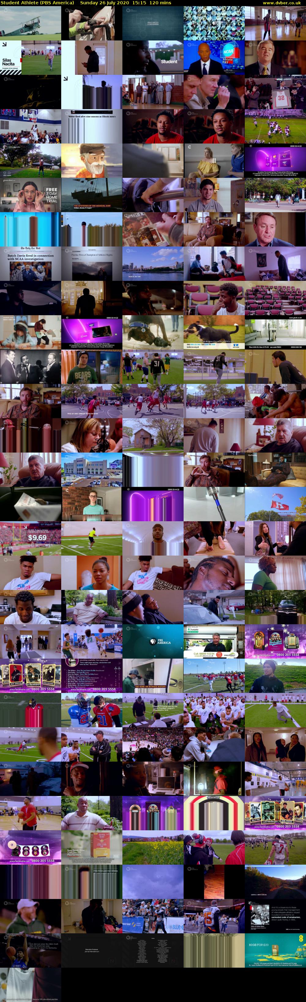 Student Athlete (PBS America) Sunday 26 July 2020 15:15 - 17:15