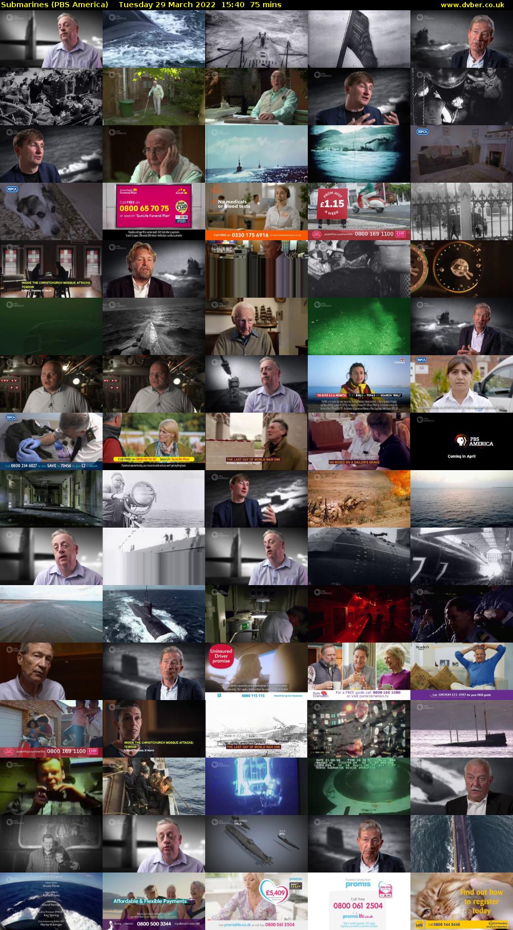 Submarines (PBS America) Tuesday 29 March 2022 15:40 - 16:55