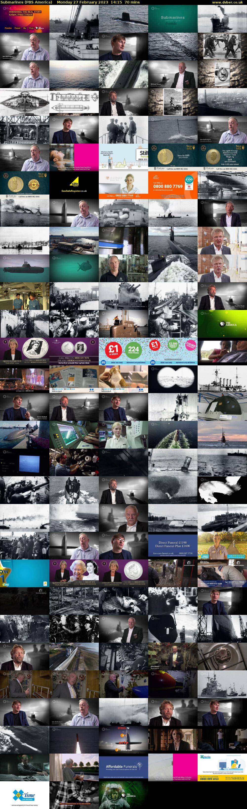 Submarines (PBS America) Monday 27 February 2023 14:15 - 15:25