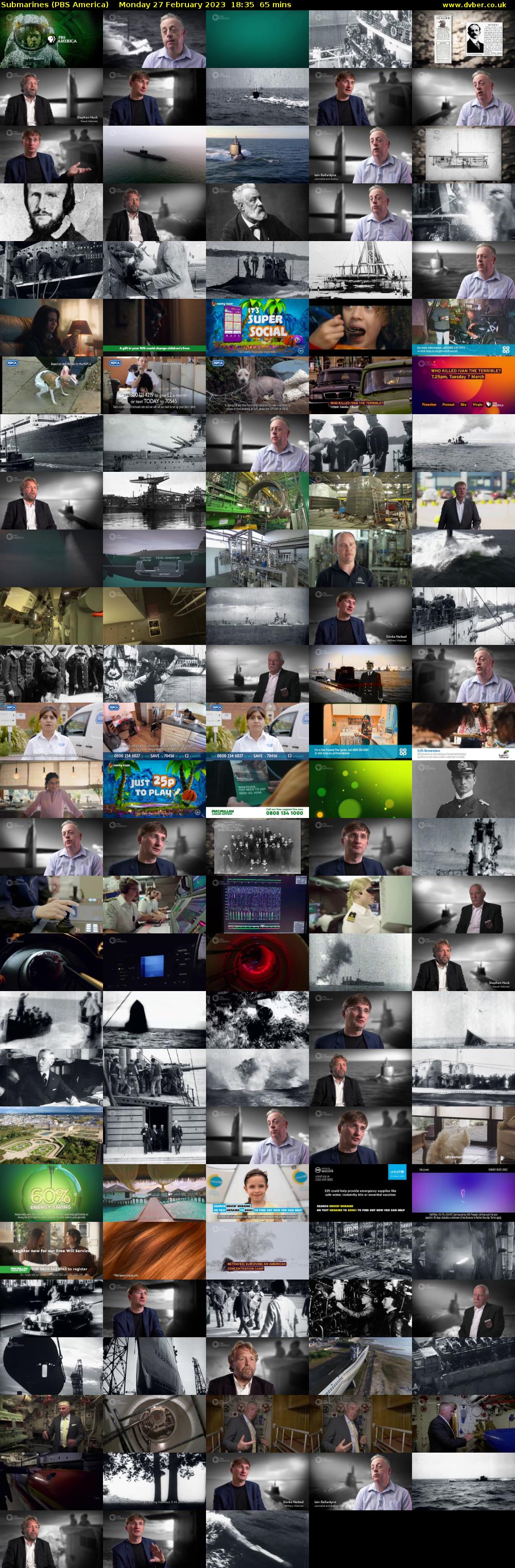 Submarines (PBS America) Monday 27 February 2023 18:35 - 19:40