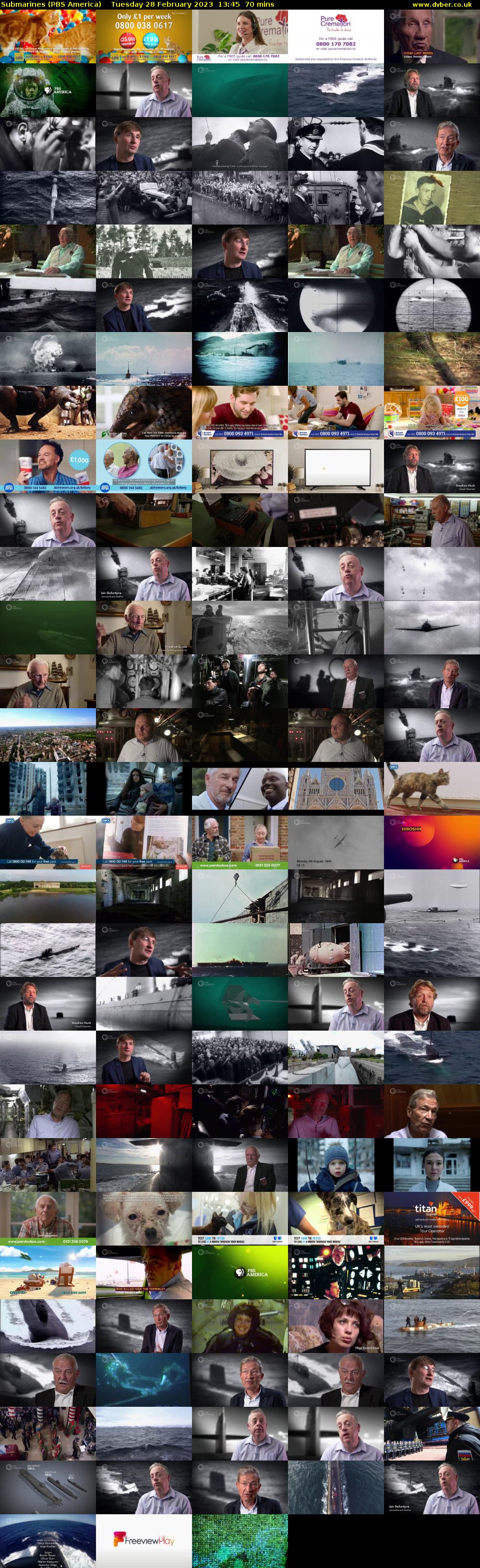 Submarines (PBS America) Tuesday 28 February 2023 13:45 - 14:55