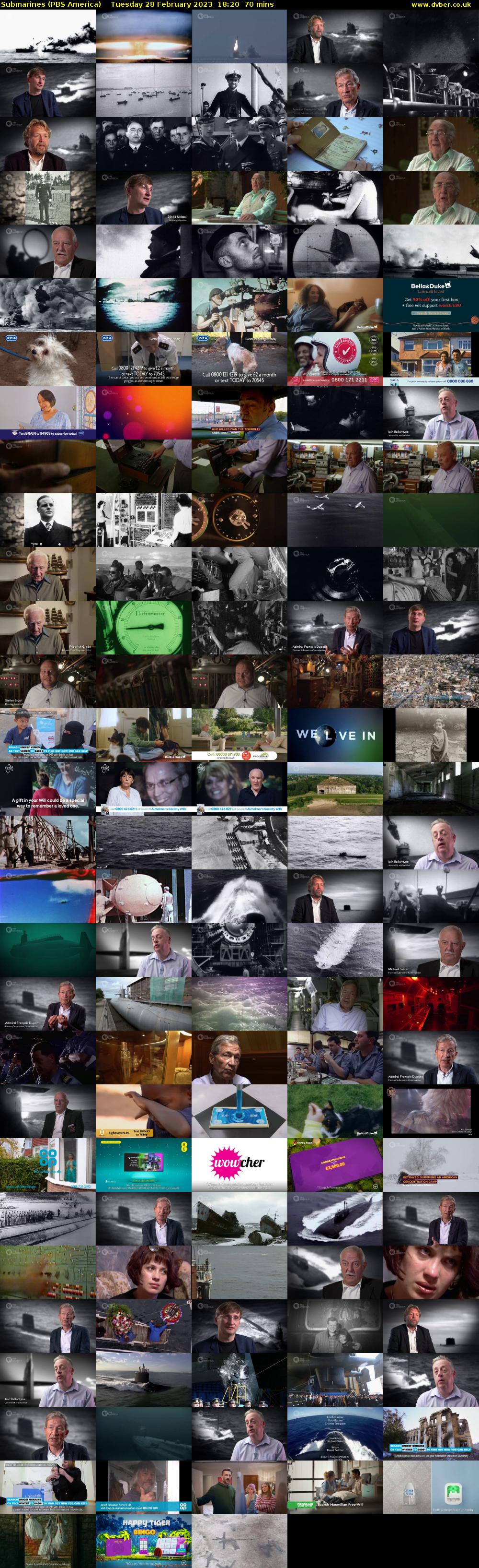 Submarines (PBS America) Tuesday 28 February 2023 18:20 - 19:30