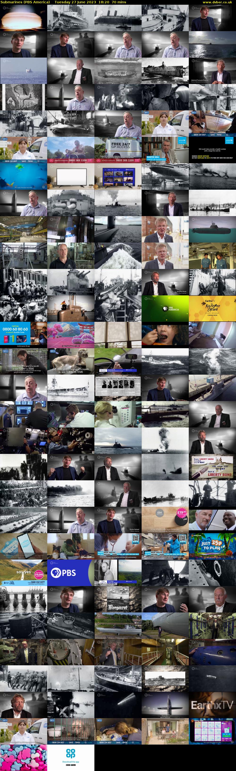 Submarines (PBS America) Tuesday 27 June 2023 18:20 - 19:30
