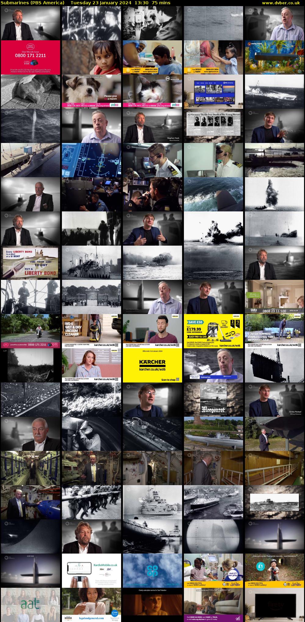 Submarines (PBS America) Tuesday 23 January 2024 13:30 - 14:45