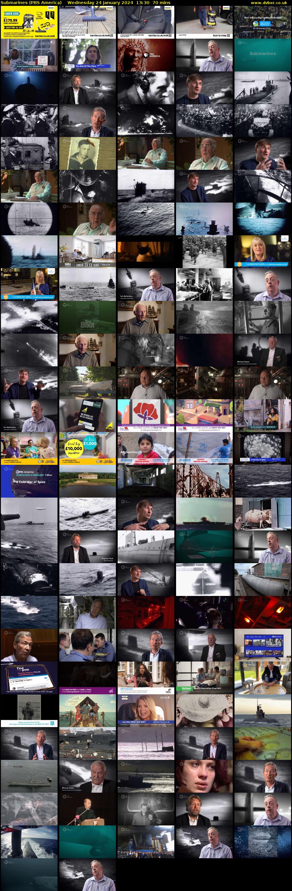 Submarines (PBS America) Wednesday 24 January 2024 13:30 - 14:40