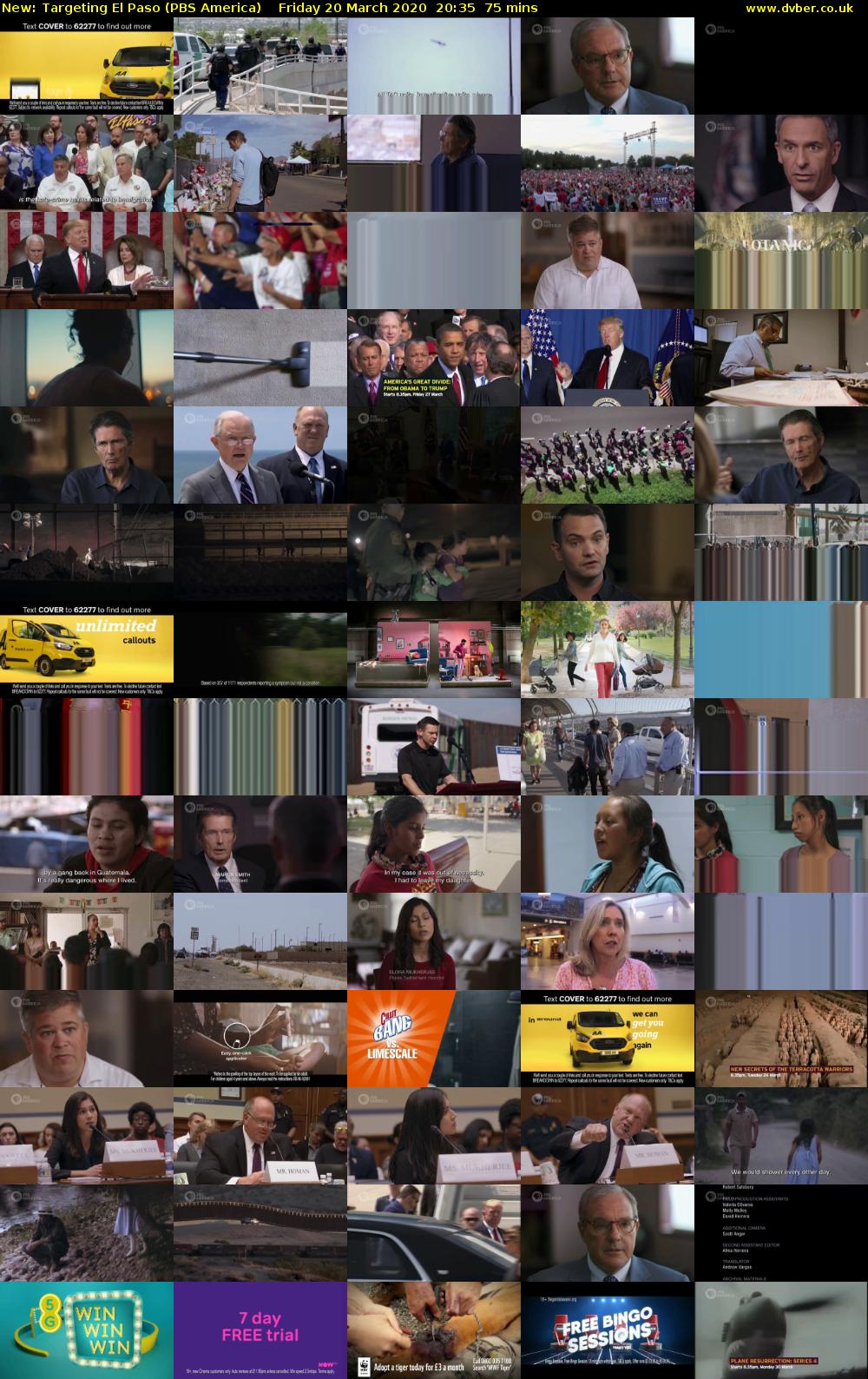 Targeting El Paso (PBS America) Friday 20 March 2020 20:35 - 21:50