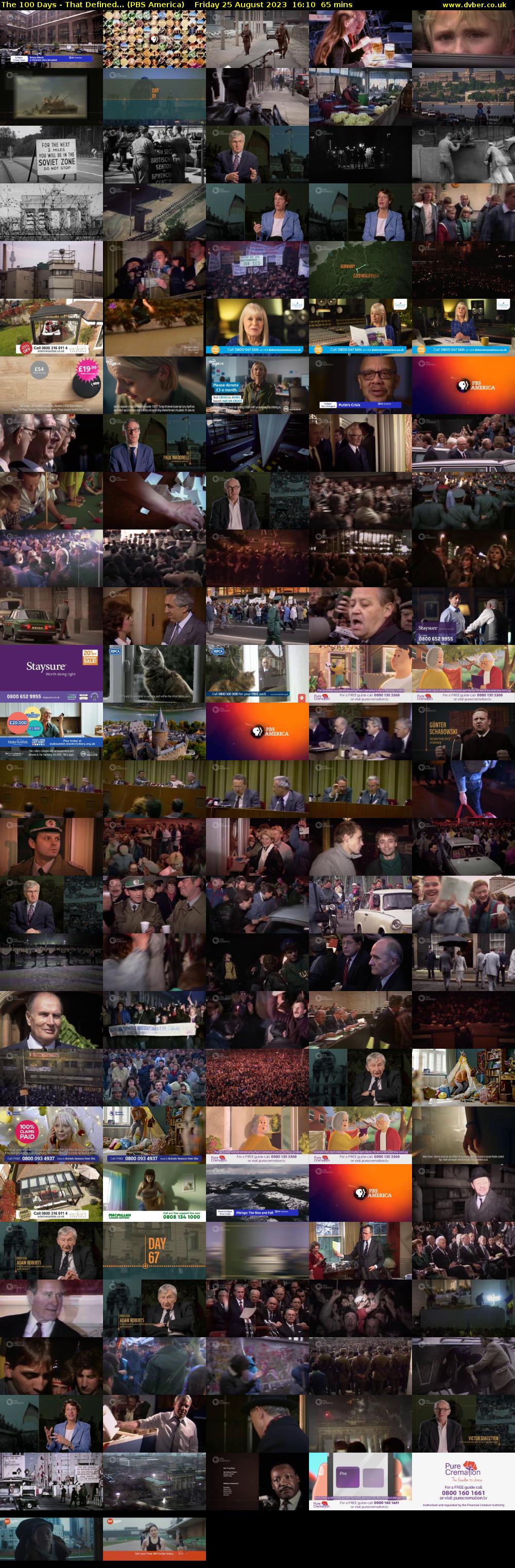 The 100 Days - That Defined... (PBS America) Friday 25 August 2023 16:10 - 17:15