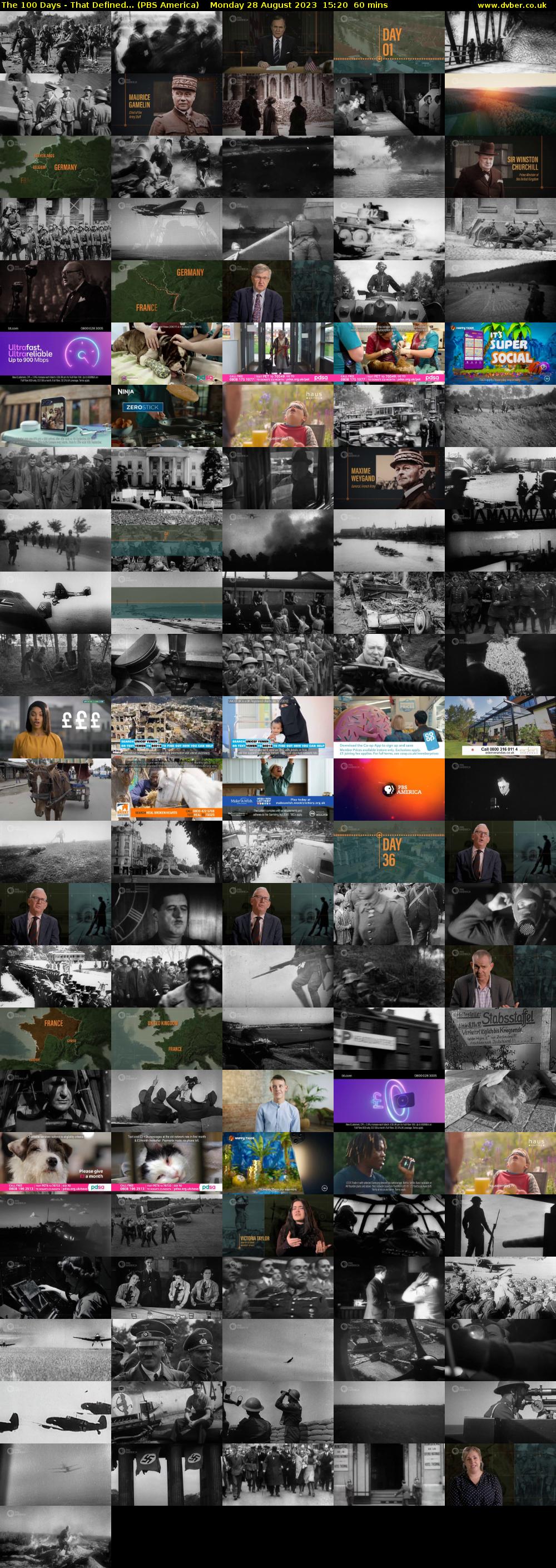 The 100 Days - That Defined... (PBS America) Monday 28 August 2023 15:20 - 16:20
