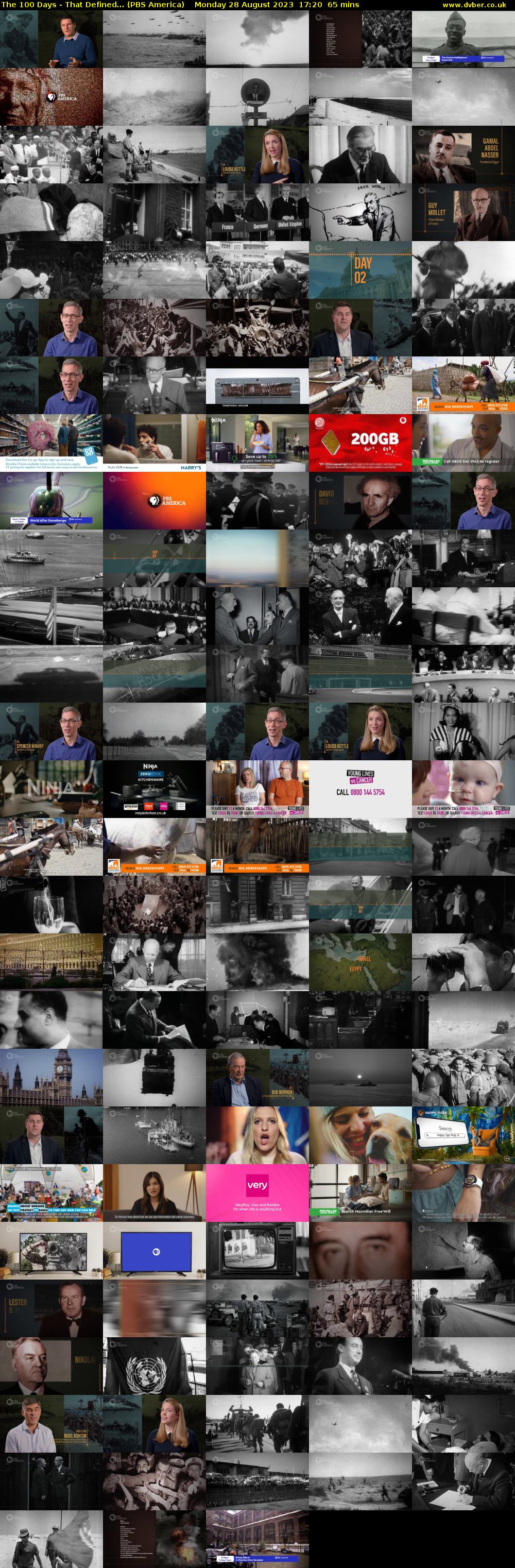 The 100 Days - That Defined... (PBS America) Monday 28 August 2023 17:20 - 18:25
