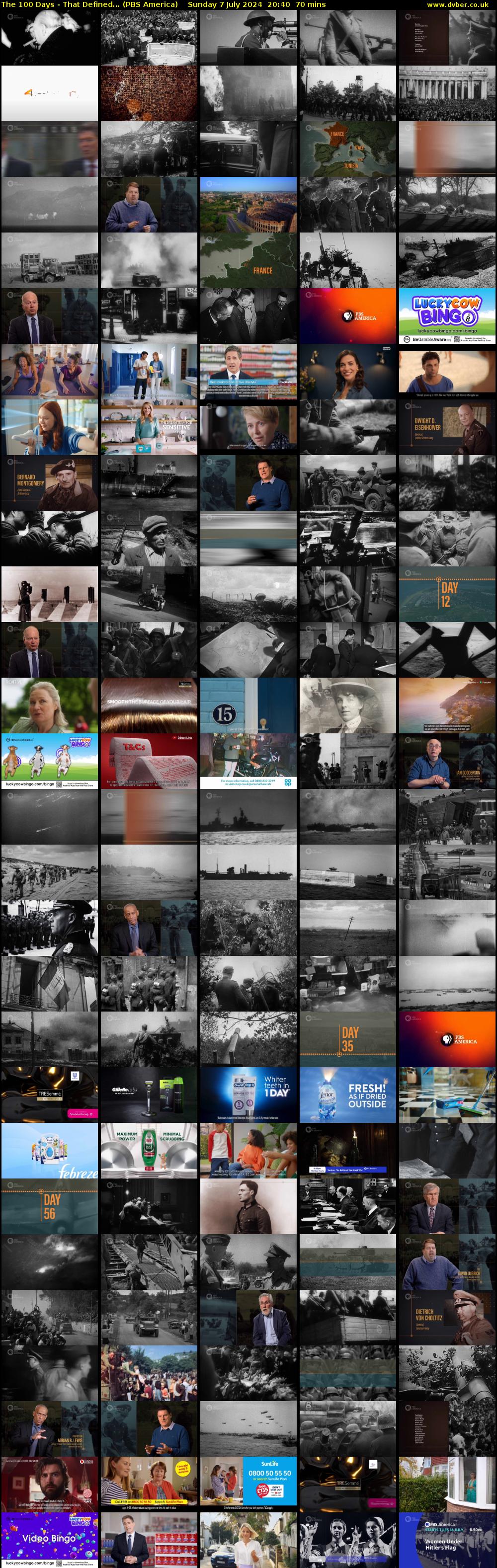 The 100 Days - That Defined... (PBS America) Sunday 7 July 2024 20:40 - 21:50