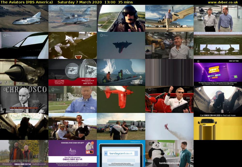 The Aviators (PBS America) Saturday 7 March 2020 13:00 - 13:35