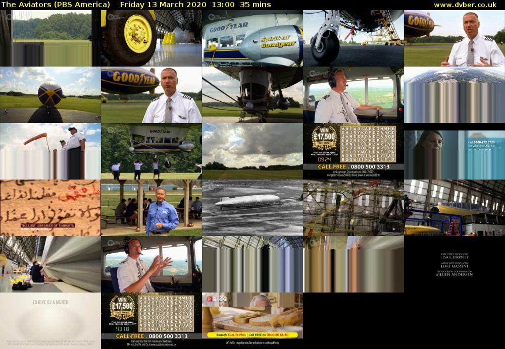 The Aviators (PBS America) Friday 13 March 2020 13:00 - 13:35