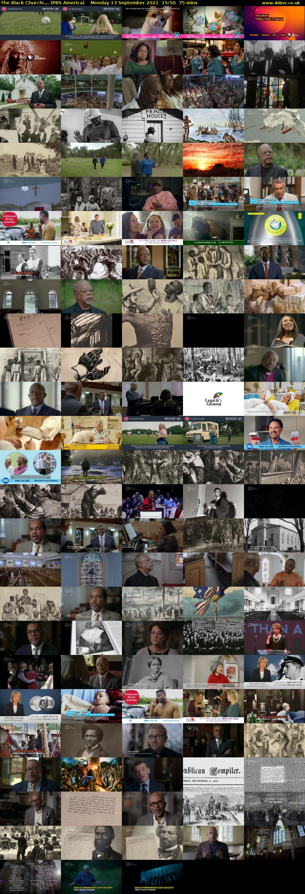 The Black Church:... (PBS America) Monday 13 September 2021 15:50 - 17:05