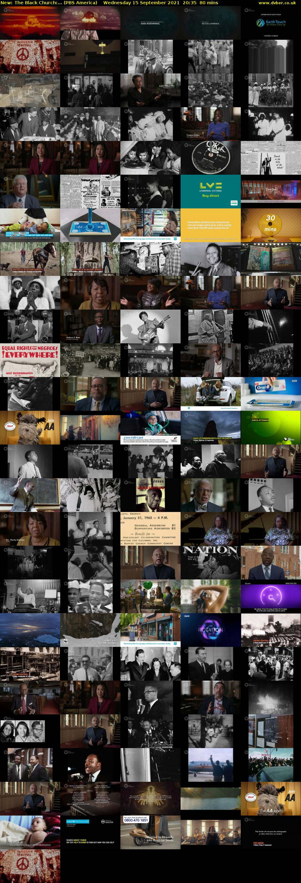 The Black Church:... (PBS America) Wednesday 15 September 2021 20:35 - 21:55